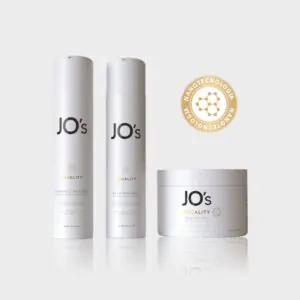 Linha Equality JO's Professional com shampoo condicionador e mascara para cuidado capilar