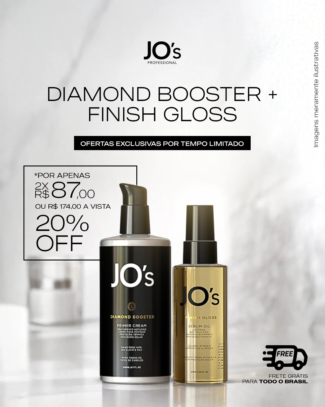Kit Finalizador Capilar Profissional Oferta Jo's