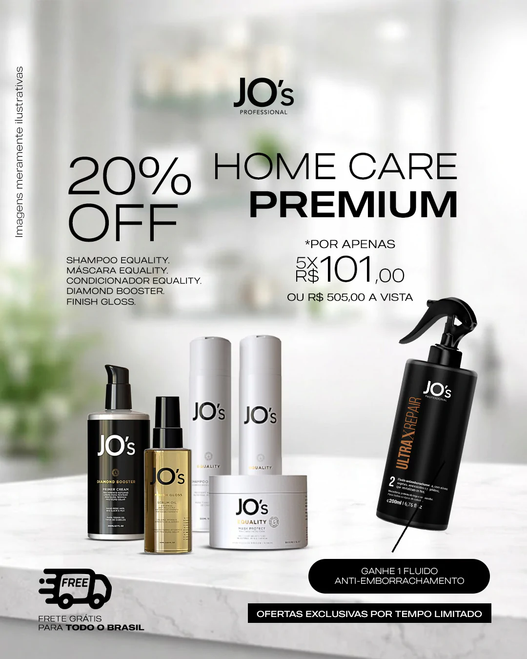 Kit Home Care Capilar Profissional